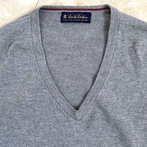 Brooks Brothers Merino Wool V-Neck Sweater